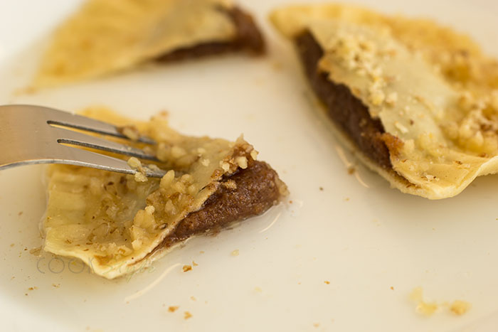 01 Ravioli with peanut butter and cinnamon