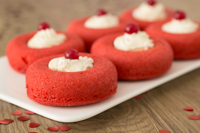  Red Valentine's Day Doughnuts