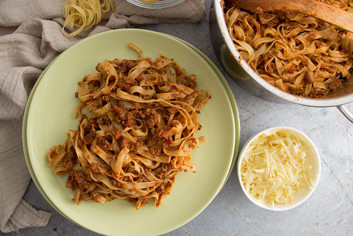  Vegetarian Tagliatelle Bolognese