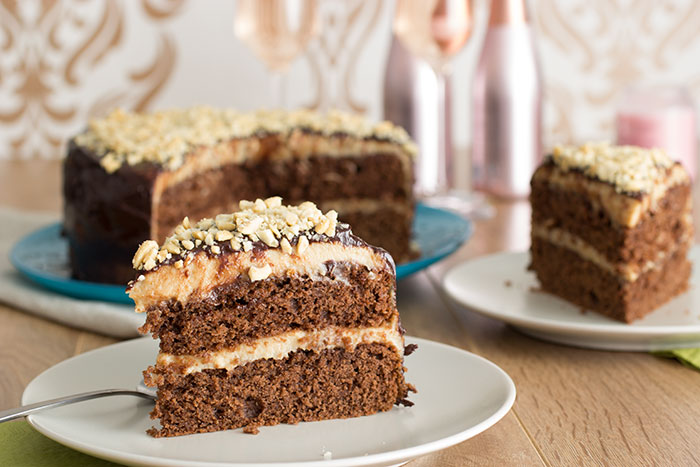 Chocolate peanut butter cake