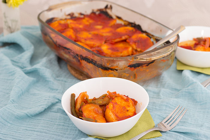 Potato Bake in bowls