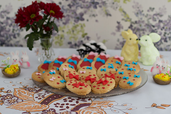 Easter biscuits on a beautiful plate