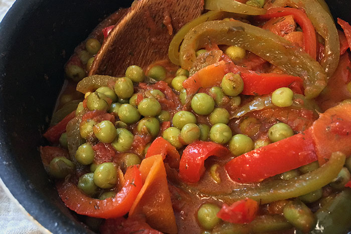 Peppers and Pea Stew