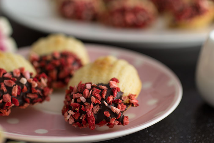 Strawberry Madeleines. Detail