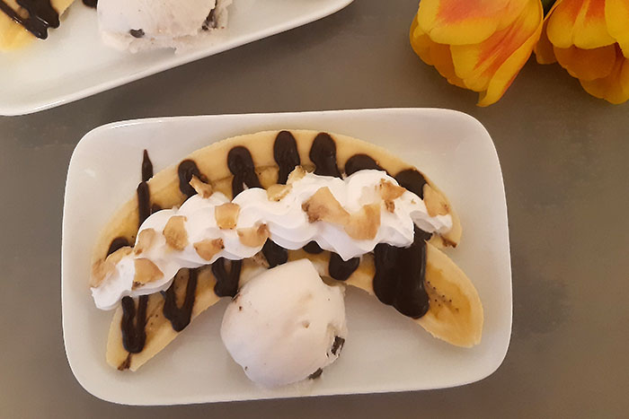 Vegan Banana Split