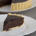 Hazelnut dark chocolate tart