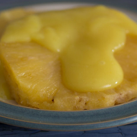 Baked Pineapple with Custard