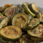 Roasted courgette salad