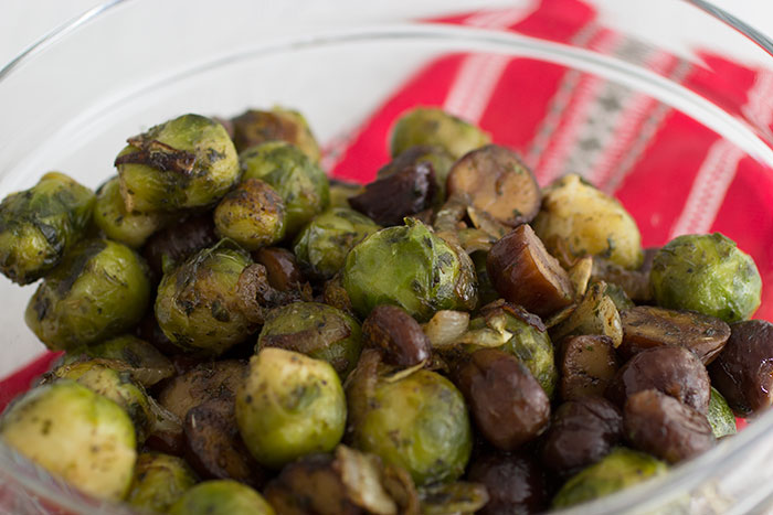 Chesnut and Brussel sprouts