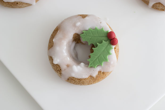Festive Wreath Doughnuts
