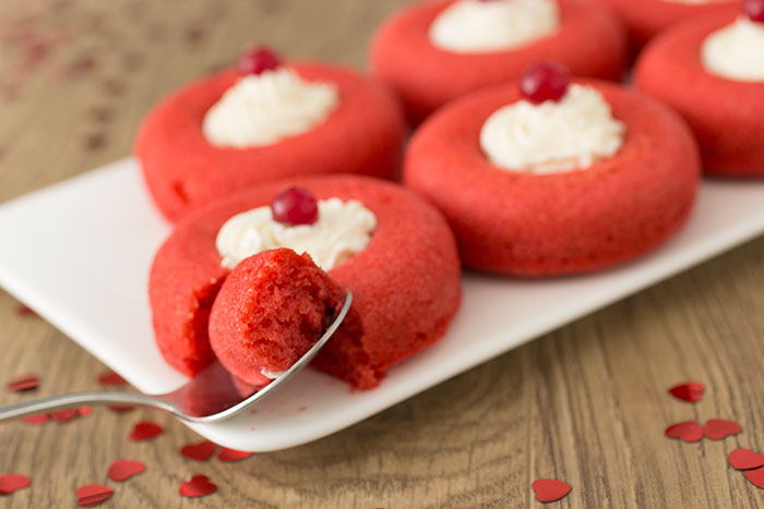 Red Valentine's Day Doughnuts