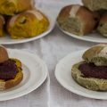Yellow and Green Hot Cross Buns